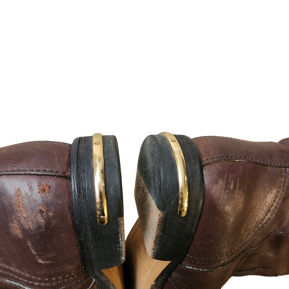 Tory Burch Brown Elyse 20MM Bootie Size 6M - Picture 6 of 11